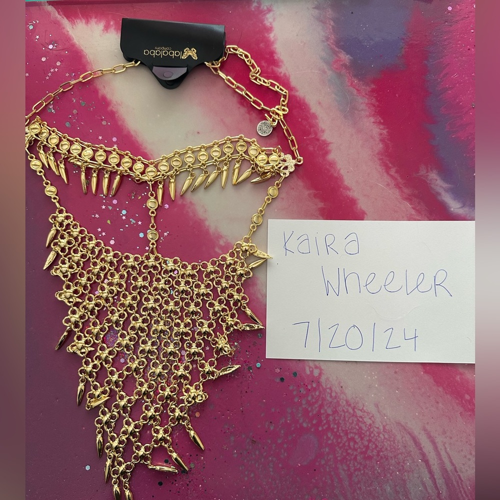 Gold face mask